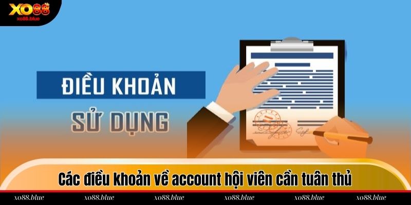 Điều Khoản Sử Dụng Các điều khoản về account hội viên cần tuân thủ