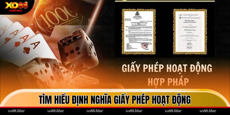 Định nghĩa giấy phép hoạt động