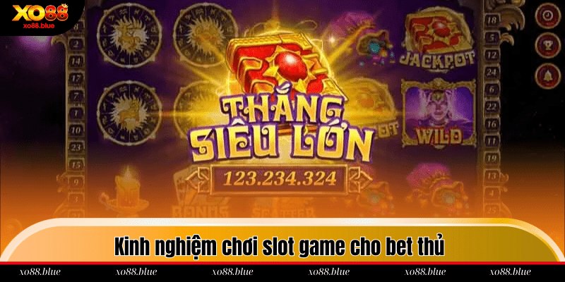 Kinh nghiệm chơi slot game cho bet thủ